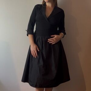 Vintage 90s Business Core Black Dress